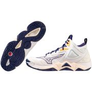 Кроссовки д/волейбола Wave Momentum 3 Mid (White/Bribbon/Mpg old