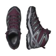 Кроссовки Salomon X Ultra Pioneer MID CSWP W Wine Tasting/Magnet/Granite Green Female
