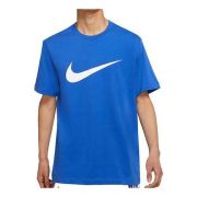 Футболка Men's Nike Solid Color Large Logo Printing Round