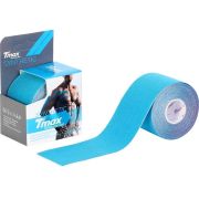 Тейп кинезиологический Tmax Synthetic Blue (5 см x 5 м), голубой