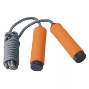 Скакалка TORRES трос из полипропилена, эрг. ручки, медл. скорость вращения, оранж.-сер