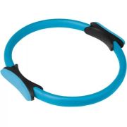 Кольцо для пилатеса TORRES d-38см, эргономичные захваты из ЭВА, черно-голубое