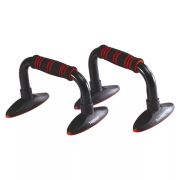 Упоры д/отжимания TORRES Push-Up Bars металл эрг. форма, съем. основания, черн-крас