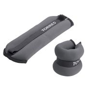 Утяжелители универсальные TORRES 4 кг (2штх2кг),неопрен, металл. песок, черный