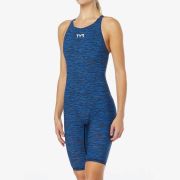 Гидрокостюм с открытой спиной TYR Thresher Baja Open Back Swimsuit (420 Голубой)