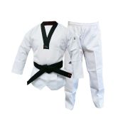 Добок д/тхэквондо WT Adi-Club белый с черным воротником