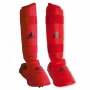 Защита голени и стопы WKF Shin & Removable Foot красная