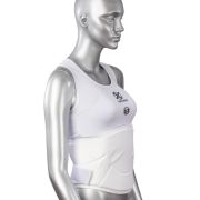 Защита женская FIGHT EXPERT BODY GUARD (пластик, лайкра, ПВХ, белый)