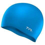 Шапочка д/плавания TYR Wrinkle Free Silicone Cap (O/S, 420 Голубой)