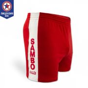 Шорты трикотажные д/борьбы Самбо (Цвет: Красный)