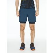 Шорты спортивные 2-in-1 муж. (45 синий)