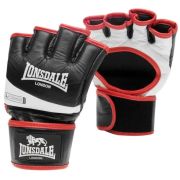 Перчатки ММА Lonsdale черн-бел-красн.
