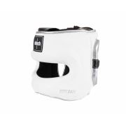 Шлем с бампером Clinch Face Guard бело-серебристый