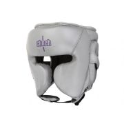 Шлем боксерский с бампером Clinch Undefeated Russian Team серебристый